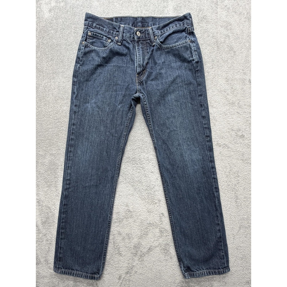 Levis 514 Jeans Mens Measured 33x28 Blue Straight Leg 100% Cotton‎ Pants Casual
